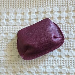 Portland Leather Small Pinch Pouch in Orchid